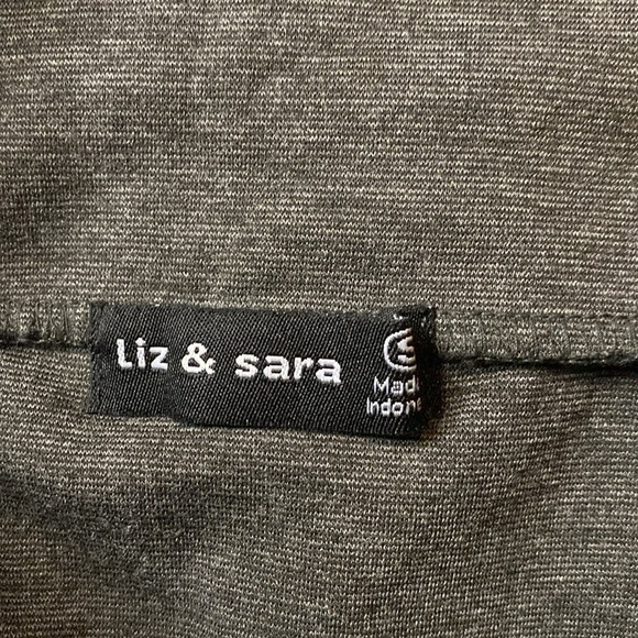 Liz and Sara Basic Gray Pencil Skirt size s - Picture 3 of 4